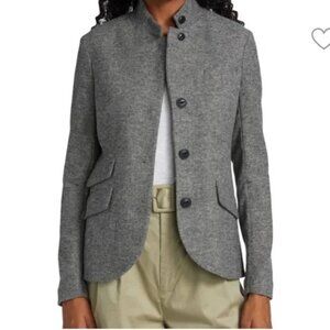Rag & Bone Slade Blazer Wool Blend Grey Size 6